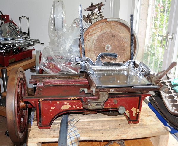 Berkel Model L volles Blumenrad Urzustand 2